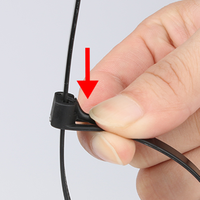 Attaches de câbles en plastique ignifuges réutilisables de haute qualité certifiées CE, en nylon recyclé, 200 mm, libérables, XJH, pour câbles électriques