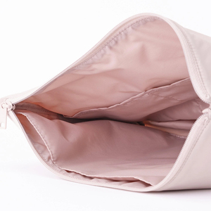 2026 Lightweight Parachute Cloth <strong>Bag</strong> <strong>Organiser</strong> <strong>Insert</strong> L Pink Beige Purse Organizer <strong>Insert</strong> with Zipper Fabric Storage <strong>Bag</strong> - Product Image 2