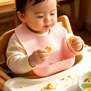 Babero de Silicona para Bebés, Libre de BPA, Impermeable, Duradero, Fácil de Limpiar, con Logotipo Personalizado, para Niños - Product Image 2