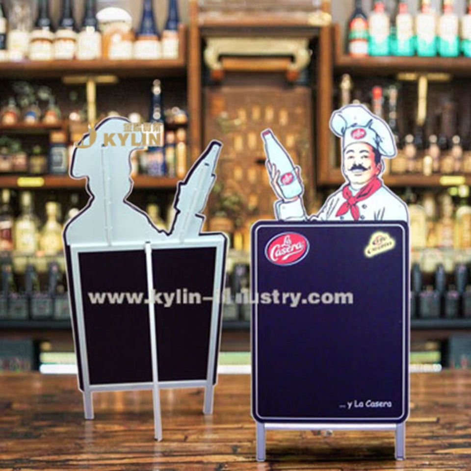 A Stand Outdoor Use Restaurant Durable Metal Blackboard