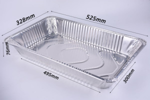 Lớn Dùng Một Lần Rang Nhôm Chảo Kích Thước Đầy Đủ 21 "X 13" Sâu Thêm Nhiệm Vụ Nặng Nề thuôn Dài Chảo Với Lá Có Nắp Đậy - Product Image 2