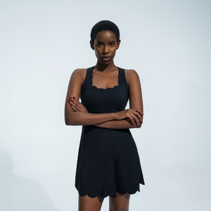 Robe de <span class=keywords><strong>tennis</strong></span> tout-en-un pour <span class=keywords><strong>femme</strong></span> avec short intégré, <span class=keywords><strong>tenue</strong></span> de <span class=keywords><strong>tennis</strong></span> pour <span class=keywords><strong>femme</strong></span>, jupe de golf - Product Image 4