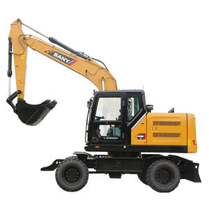 Último Modelo de Excavadora de Ruedas SANY SY155W Usada, Como Nueva, Unidad 2024, Pocas Horas de Trabajo - Product Image 1
