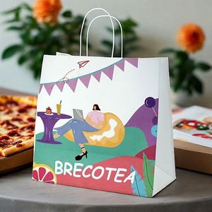 Bolsas de Papel para Panadería y Galletas Clásicas Personalizadas y Reciclables, Precio al por Mayor, Bolsa Kraft para Llevar con Opciones de Marca - Product Image 3
