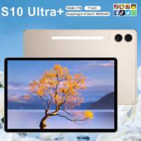 Tablet PC Android 5G dengan fitur buka kunci wajah, Tab S10 Ultra |   11 inci 16GB+1TB baterai 8800mAh