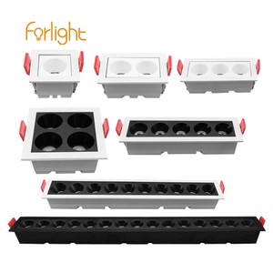 Luces de rejilla antideslumbrantes para habitación sin luz principal, Luz lineal de punto de rejilla de parrilla LED montada empotrada, 2W, 4W, 6W, 8W, 10W, 20W - Product Image 1