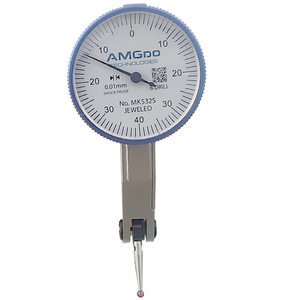 Indicador de Dial de Palanca de Acero Inoxidable Amgdo MK-532S 0-0.8mm Precisión de 0.01mm para Medición de Paralelismo y Excentricidad Hecho en Taiwán - Product Image 5