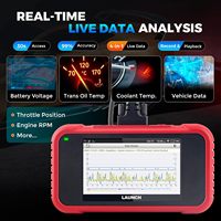 Escáner de Diagnóstico OBD2 CRP129E V2.0 Elite, Pantalla de 5 Pulgadas, Android 8.1, Rojo/Negro, Compatible con FCA AutoAuth, ABS, SRS, Motor