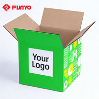 Caja de Envío Corrugada Verde de Alta Precisión, Caja de Mudanza, Cajas de Envío Personalizadas con Logotipo