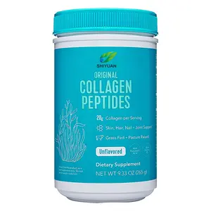 OEM Collagen Bubuk Minuman Padat, Ramah Diet Vegetarian Murni Bebas Gluten Komponen Tunggal Tipe 1 dan Tipe 3 Kolagen Peptid