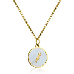 CFP50144-Colgante con 12 signos del zodiaco, fondo con efecto de mármol dorado para eventos, joyería - Product Image 5