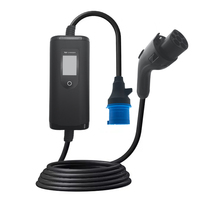 Stasiun Pengisian Daya Mobil Listrik Portabel XUNDAO XD-P-08 7kW Bersertifikasi CE, Kabel TPU Tipe 2 4.5M, IP55