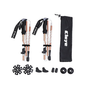 Bastones de Trekking AkaiC de Aleación de Aluminio, 5 Secciones Plegables, para Senderismo y Caminatas al Aire Libre - Product Image 4