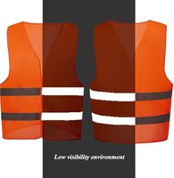 Gilet de sécurité haute visibilité personnalisé jaune réfléchissant pour les marathons caritatifs, les bénévoles et les cadeaux promotionnels