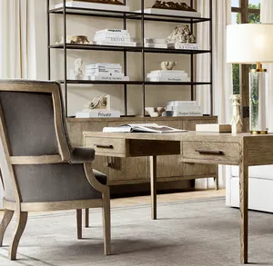 Nội Thất Gia Đình Phong Cách Mỹ Thoải Mái Sang Trọng Giải Trí Đơn <span class=keywords><strong>Jules</strong></span> Wingback Linen Ghế Bành Phòng Ăn Ghế - Product Image 5