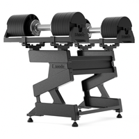 Support de rangement multi-niveaux SNODE pour haltères en acier, organisateur compact pour la maison, la salle de sport commerciale et l'équipement d'entraînement de force