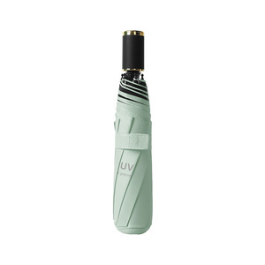 <span class=keywords><strong>Paraguas</strong></span> Automático Plegable para Hombre y Mujer, Protección <span class=keywords><strong>Solar</strong></span> y contra la Lluvia, Protección UV, Parasol Engrosado, Goma Negra Impermeable - Product Image 5