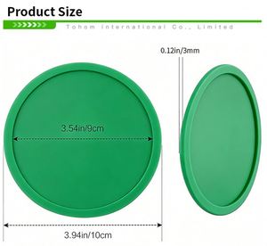 Sous-verres en silicone pour boissons, personnalisés avec logo imprimé, absorbants, pour bureau, hôtel, bière, à prix abordable - Product Image 2