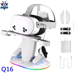 CoolRabbie Factory New Wholesale Charging Dock for Meta Quest 2 Quest 3 for <strong>Oculus</strong> Quest 3S VR Stand <strong>Accessories</strong> - Product Image 1