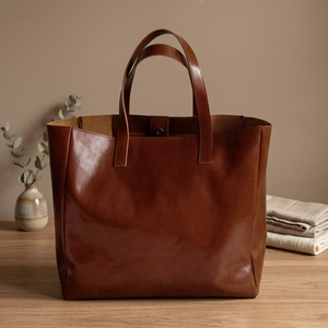 Pochette en cuir véritable pour femme, fermeture éclair, imperméable, antivol, écologique, marron, légère, avec bandoulière - Product Image 4