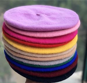 Boinas de Lana para Niñas, Bonitas y Elegantes, en Varios Colores, Moda <span class=keywords><strong>Infantil</strong></span>, Boina Francesa de Lana para Otoño, Cálida para Exteriores, Boinas para Mujer - Product Image 6