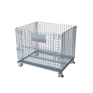 Có thể khóa dây lưới lưu trữ lồng <span class=keywords><strong>Pallet</strong></span> container hộp cho chai nhựa - Product Image 2