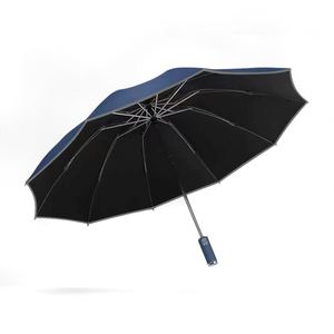 Parapluie inversé créatif à 10 baleines en vinyle, réfléchissant, pour affaires, avec logo imprimé, publicitaire - Product Image 5