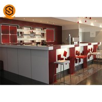 Comptoir de Bar de Restaurant de luxe, comptoir de Bar d'hôtel personnalisé, meubles de Restaurant Design