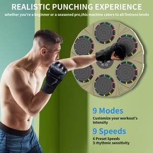 Máquina de Boxeo <span class=keywords><strong>OKIO</strong></span> Negra/Blanca/Gris con Música, ABS/ABS+PU, para Montar en la Pared, Equipo de Entrenamiento para Adultos - Product Image 4