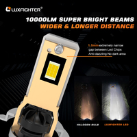 Ampoule de phare LED Q66S H7 80W 10000LM 6500K IP65, puces LED de qualité automobile, DC12-16V pour voiture, Plug&Play avec ventilateur de refroidissement, 1 pièce