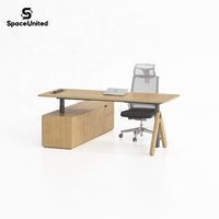 SpaceUnited Mobilier de bureau de luxe Bureau ergonomique réglable en hauteur pour cadres et managers