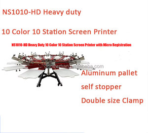 Machine d'impression innovante Spider, presse manuelle à carrousel 10 stations pour sérigraphie sur T-shirt - Product Image 2