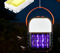 Lanterne de camping rechargeable, tue-moustiques, lumière LED portable pour l'extérieur, lampe de camping avec poignée pour tente, randonnée, pêche