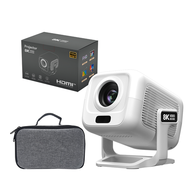 TP300 Native Resolution 1080P Android 14 Smart Portable LCD Projector 8K Support 200ANSI Lumens WiFi Home Theater & Office Use