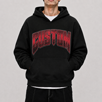 Sweat à capuche personnalisé de qualité supérieure, coton lourd 400 GSM, broderie DTG, impression sérigraphique, logo, style streetwear, coupe oversize, homme/femme