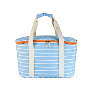 Custom Large 20L <b>Insulated</b> Thermal Polyester Leopard Pattern Zipper Closure Leakproof Cooler <b>Bag</b> <b>Lunch</b> <b>Box</b> for Food Drink - Product Image 1