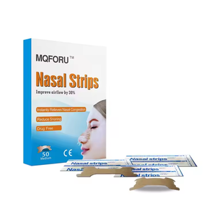 MQFORU Nasal <b>Strips</b> (50 Pcs ) - Drug-Free Breathable Patches for Better Airflow & Nighttime Breathing Comfort - Product Image 3