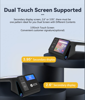 Machine POS Intelligente Z108 GMS Google Android 13 de 8 Pouces pour Restaurant avec Paiement, Imprimante NFC Intégrée 58/80, Code QR et SIM 4G