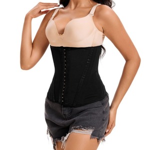 Venta al por mayor de corsé de vientre y abdomen para mujer, ropa moldeadora de cuerpo, entrenador de cintura, de hueso de acero negro, de entrenamiento de barriga, de entrenamiento - Product Image 5