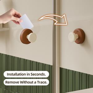 Crochet à ventouse en plastique ABS, design créatif pour la maison et le dortoir, <span class=keywords><strong>sans</strong></span> trace, <span class=keywords><strong>sans</strong></span> perçage, simple niveau pour le salon - Product Image 3