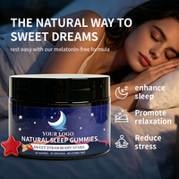 Complément Alimentaire Marque Blanche Qualité Supérieure Végétalien Naturel Gommes Sommeil aux Herbes pour la Relaxation et l'Antioxydation des Adultes