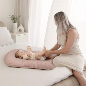 Couvertures de chaise longue pour nouveau-né Couvre-oreiller en mousseline 0-12 mois Siestes confortables à la maison pour les tout-petits Literie pour enfants - Product Image 3