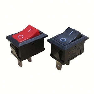Red/Black Boat XL601-101 2-Pin 2-Speed 250VAC Power <b>Switch</b> 15*21mm Boat <b>Switch</b> KCD1 - Product Image 1
