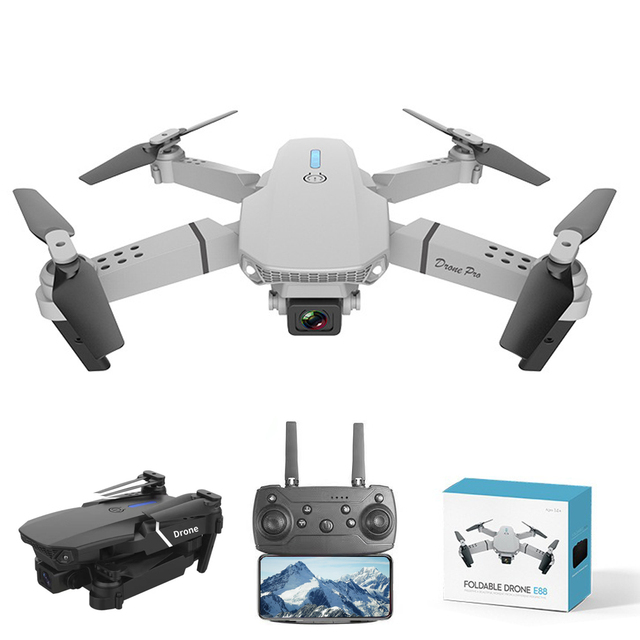 Hot 13 Minutes Flying Battery Long Range RC Mini Drone E88 Pro FPV WiFi Quadcopter With 4K HD Camera Wide-Angle Beginner Drones