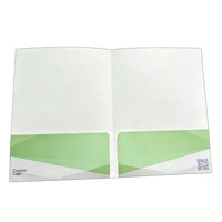 Tarjeta de Visita Personalizada A4 con Doble Bolsillo, Papel Offset Laminado, Impresión Offset (Sin Compra Directa)