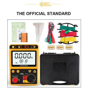AR4105A+ Digital Display High <b>Earthing</b> Resistance Meter Ground Tester AR4105A+ - Product Image 1
