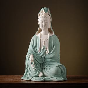 Quemador <span class=keywords><strong>de</strong></span> Incienso <span class=keywords><strong>de</strong></span> Cerámica con Estatua <span class=keywords><strong>de</strong></span> <span class=keywords><strong>Buda</strong></span> Guanyin, Decoración <span class=keywords><strong>de</strong></span> Estilo Chino para el Hogar, Decoración <span class=keywords><strong>de</strong></span> Interiores - Product Image 4