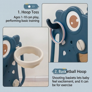 Toboggan en plastique personnalisable pour enfants avec panier de basket, jouet multifonctionnel pour l'intérieur et l'extérieur, idéal pour les tout-petits au quotidien - Product Image 6