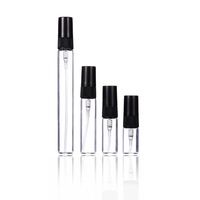 Bon marché de haute qualité 2ml 3ml 5ml 10ml petits flacons d'atomiseur de parfum échantillon bouteille en verre avec pompe de pulvérisation en plastique mini bouteilles de testeur