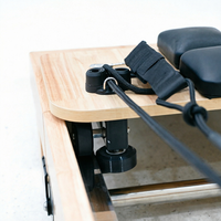 Lit et table de Pilates pliables en bois de chêne durable avec garantie de 3 ans - Équipement d'exercice portable pour la maison